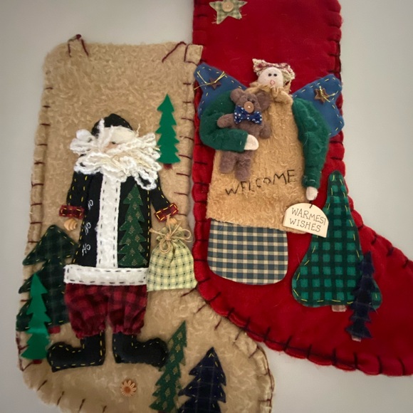 Christmas Stockings, gently used, lots of like left. One new with tag. - Picture 2 of 11